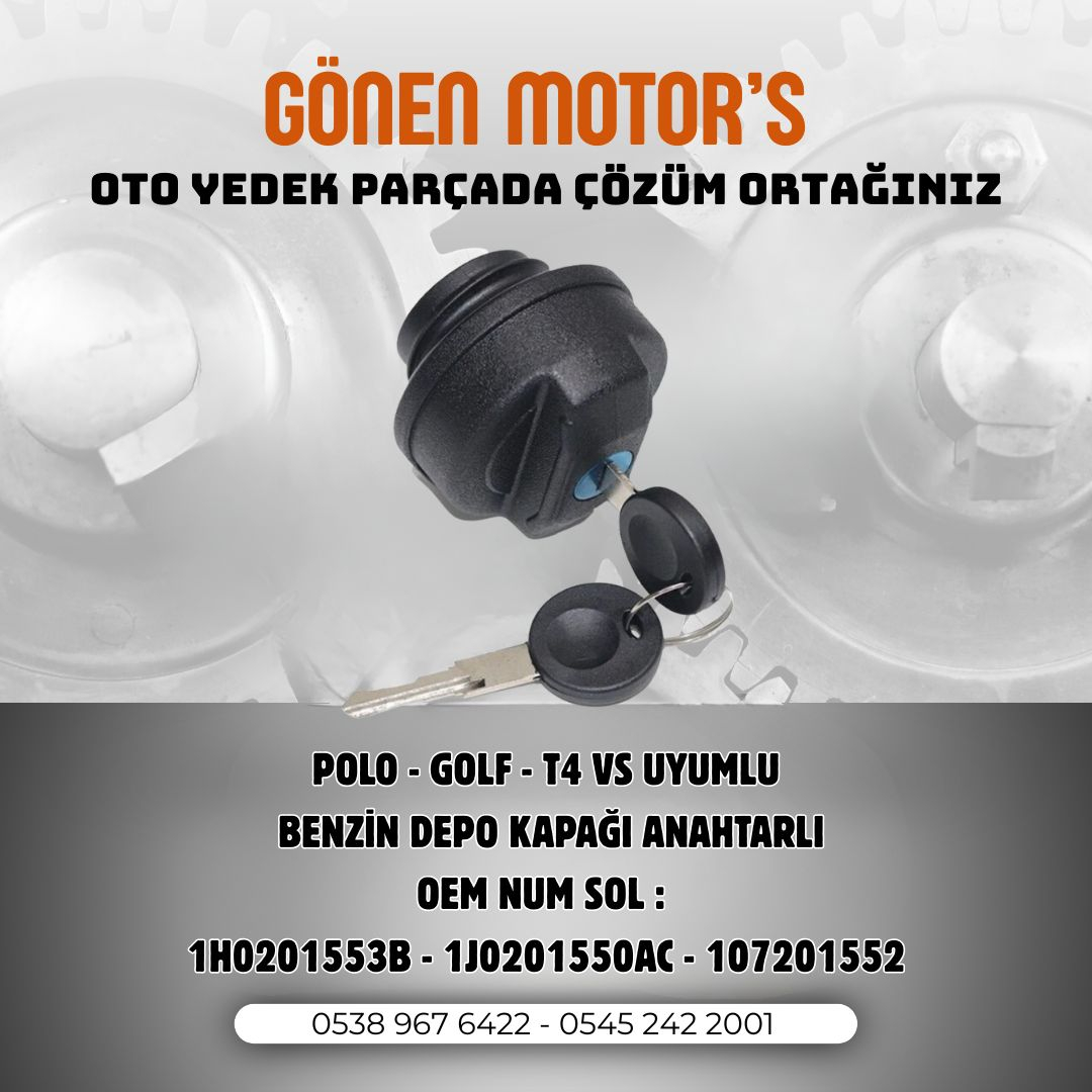 057 - POLO GOLF BENZİN DEPO KAPAĞI ANAHTARLI MODEL